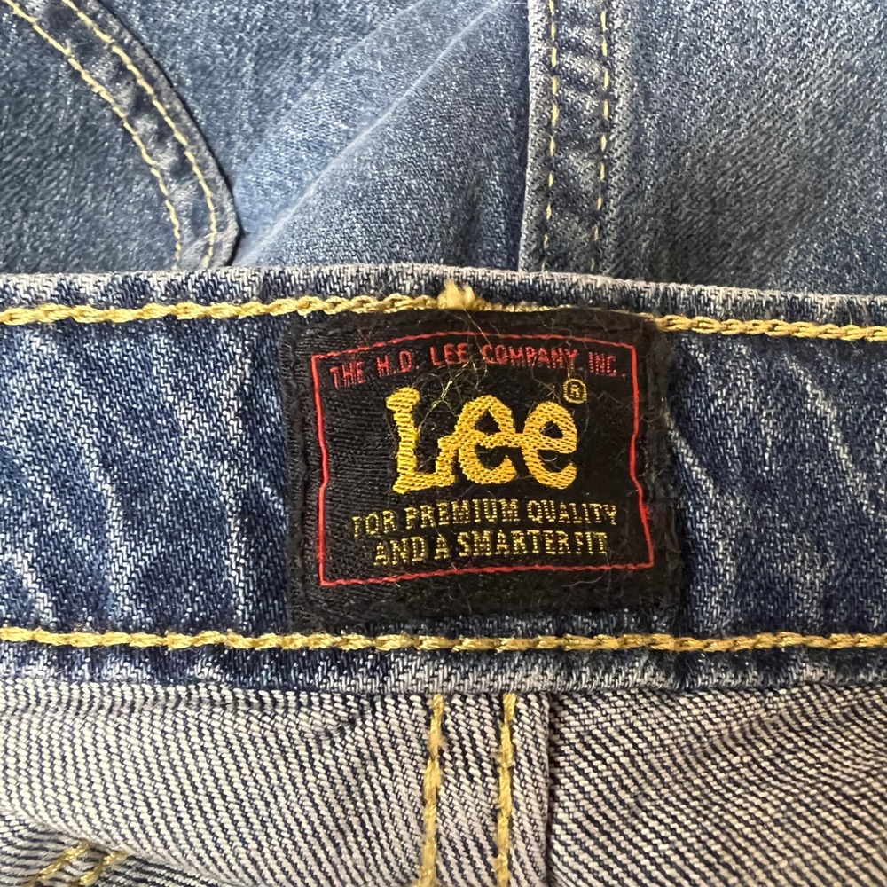 Lee Jeans Women 10 Short Blue Denim Straight High Rise Medium Wash J112370315 - Picture 6 of 8